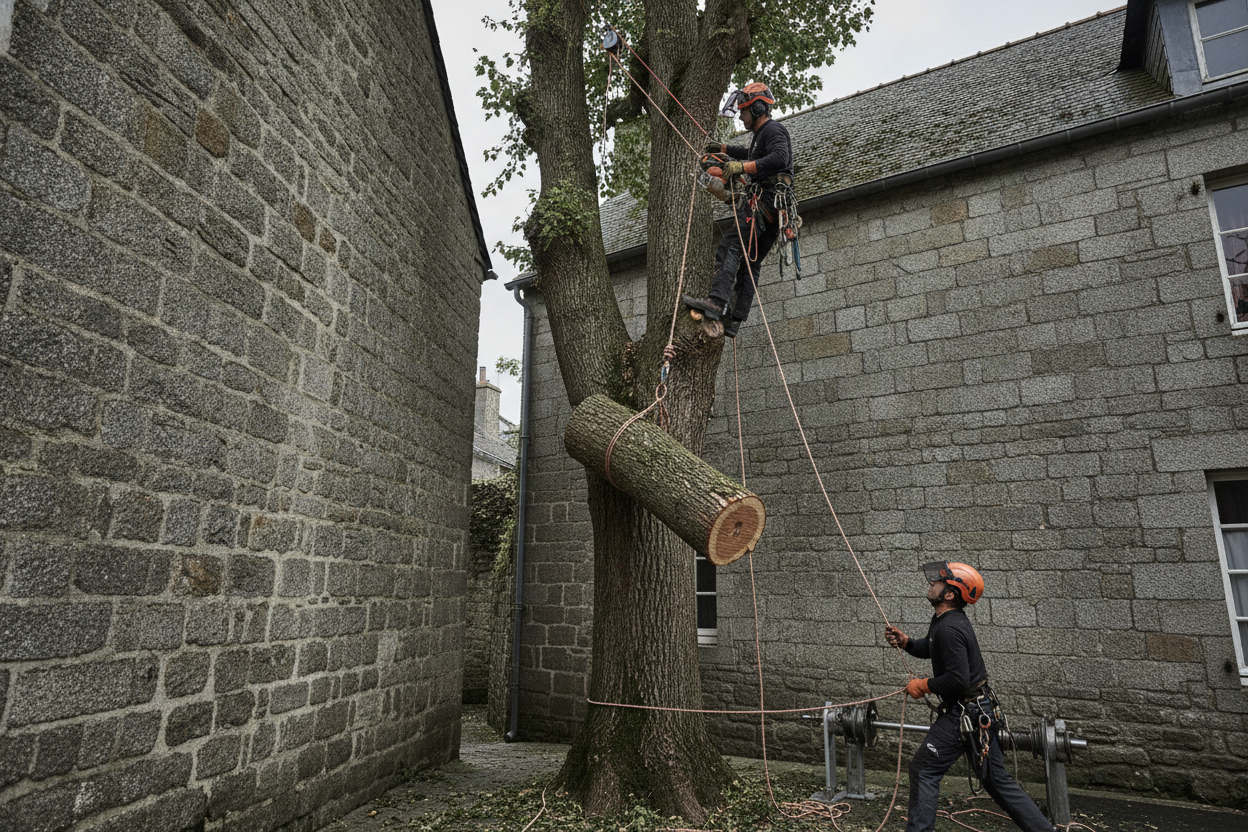 Abattage d'arbres et Démontage délicat à Brest