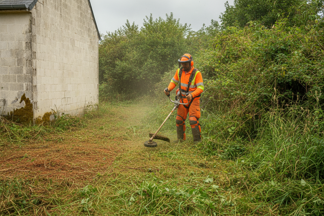Débroussaillage à Brest : nettoyage de terrain et friche en Finistère (29)