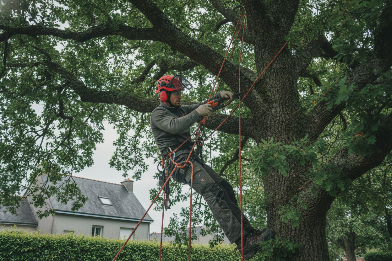 Élagage d'arbres à Brest : intervention certifiée sur tous types de sujets, du jardin à la rade